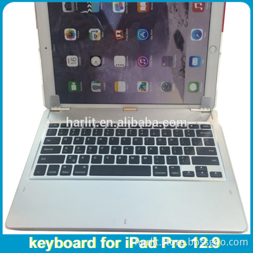 For iPad Pro Full Size Ultra Slim Rotating Aluminum Bluetooth Keyboard Case With Stand For iPad Pro 12.9 inch